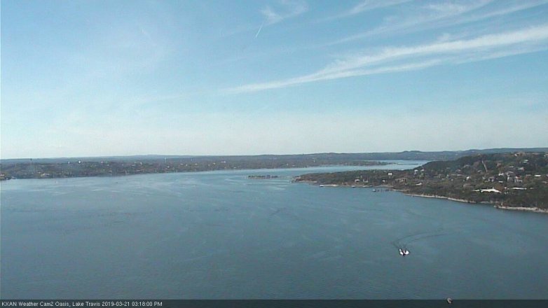 Lake Travis webcam, March 21, 2019 2:20 PM CT