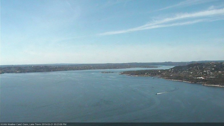Lake Travis webcam, March 21, 2019 2:25 PM CT