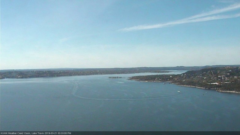 Lake Travis webcam, March 21, 2019 2:35 PM CT