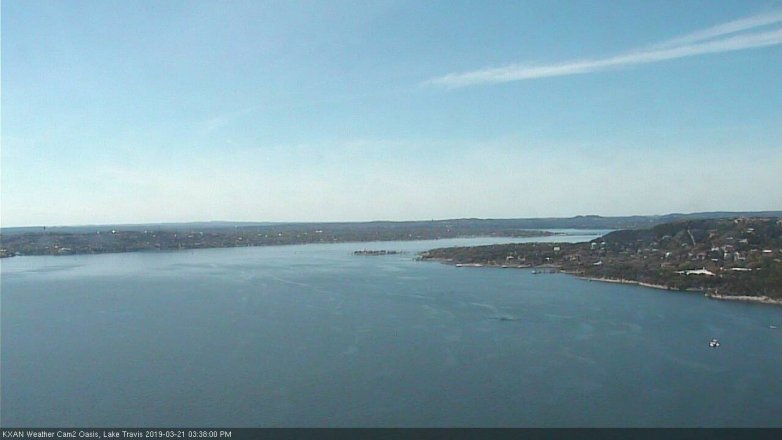 Lake Travis webcam, March 21, 2019 2:40 PM CT