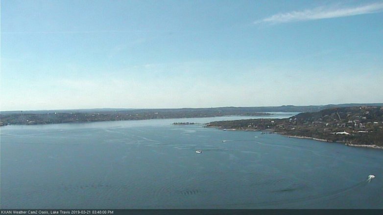 Lake Travis webcam, March 21, 2019 2:50 PM CT