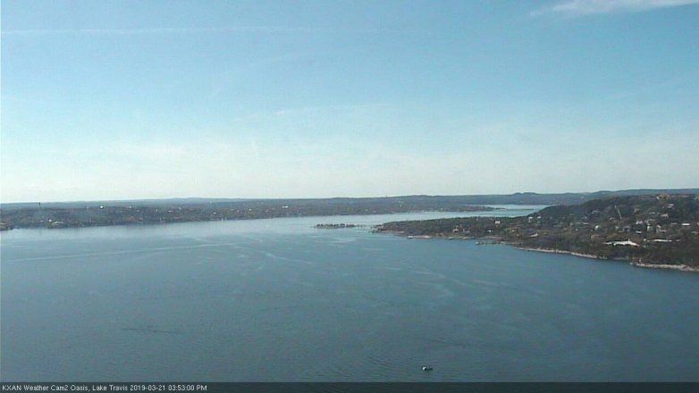 Lake Travis webcam, March 21, 2019 2:55 PM CT