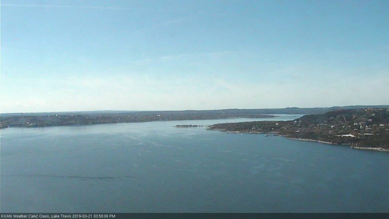 Lake Travis webcam, March 21, 2019 3:00 PM CT