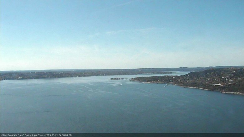 Lake Travis webcam, March 21, 2019 3:05 PM CT