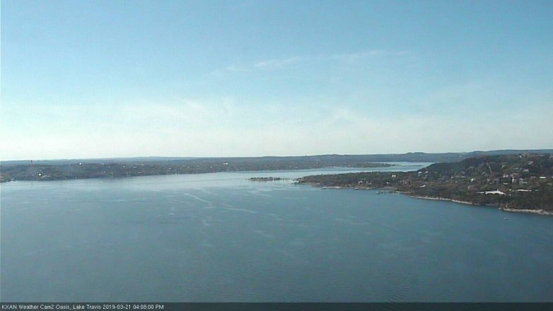 Lake Travis webcam, March 21, 2019 3:10 PM CT