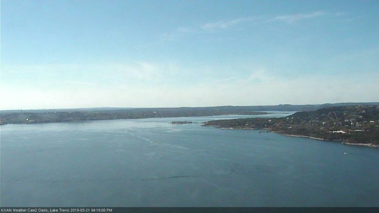 Lake Travis webcam, March 21, 2019 3:20 PM CT