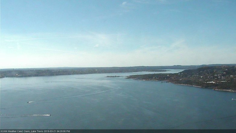 Lake Travis webcam, March 21, 2019 3:30 PM CT