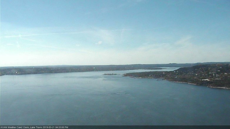 Lake Travis webcam, March 21, 2019 3:35 PM CT