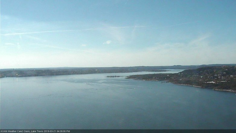 Lake Travis webcam, March 21, 2019 3:40 PM CT