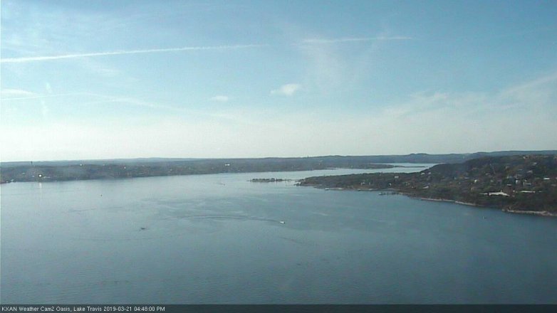 Lake Travis webcam, March 21, 2019 3:50 PM CT