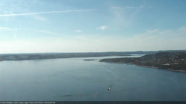 Lake Travis webcam, March 21, 2019 3:55 PM CT