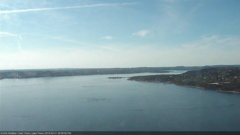 Lake Travis webcam, March 21, 2019 4:00 PM CT
