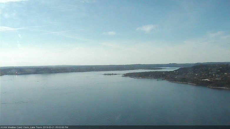 Lake Travis webcam, March 21, 2019 4:05 PM CT