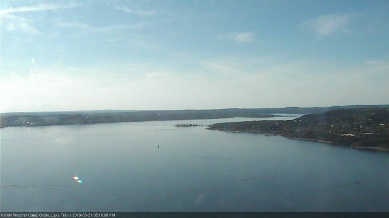 Lake Travis webcam, March 21, 2019 4:20 PM CT