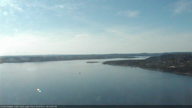 Lake Travis webcam, March 21, 2019 4:25 PM CT