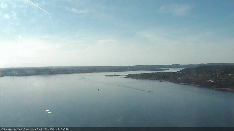 Lake Travis webcam, March 21, 2019 4:30 PM CT