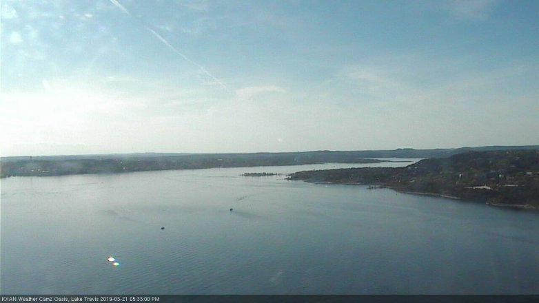 Lake Travis webcam, March 21, 2019 4:35 PM CT