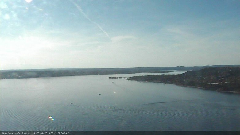 Lake Travis webcam, March 21, 2019 4:40 PM CT