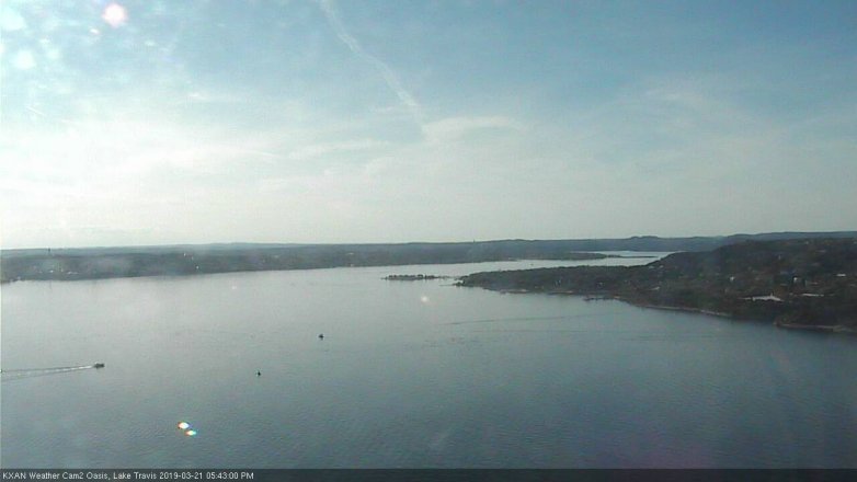 Lake Travis webcam, March 21, 2019 4:45 PM CT