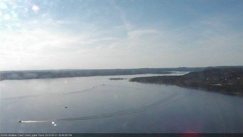 Lake Travis webcam, March 21, 2019 4:50 PM CT