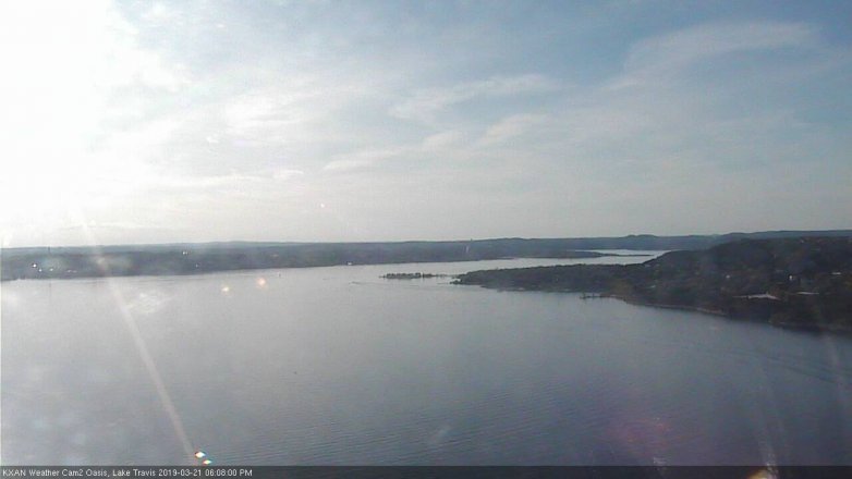 Lake Travis webcam, March 21, 2019 5:10 PM CT