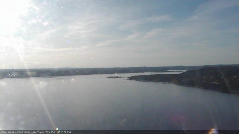 Lake Travis webcam, March 21, 2019 5:15 PM CT