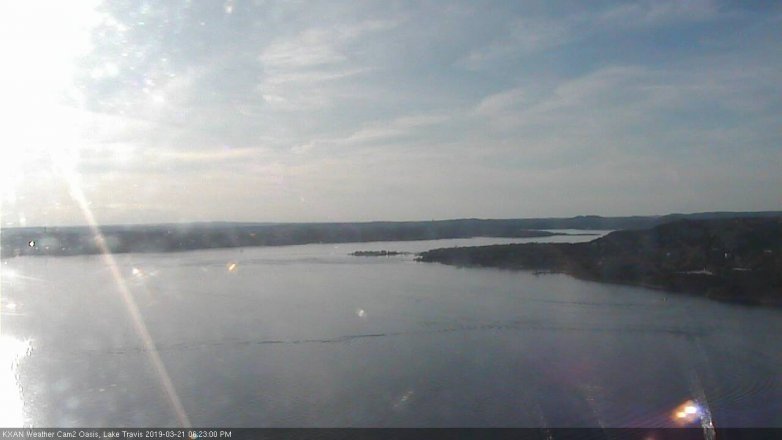 Lake Travis webcam, March 21, 2019 5:25 PM CT