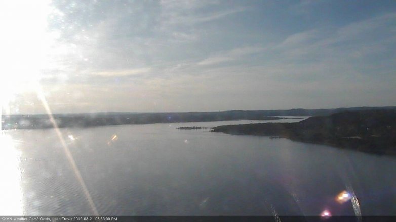 Lake Travis webcam, March 21, 2019 5:35 PM CT
