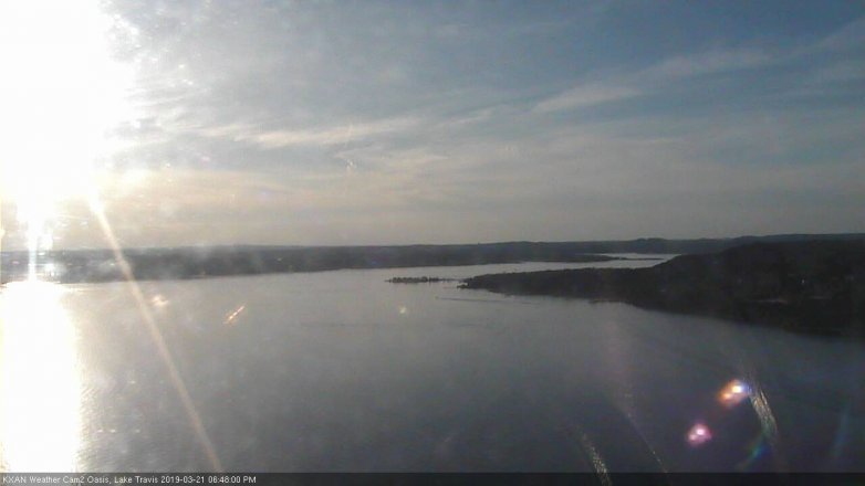Lake Travis webcam, March 21, 2019 5:50 PM CT