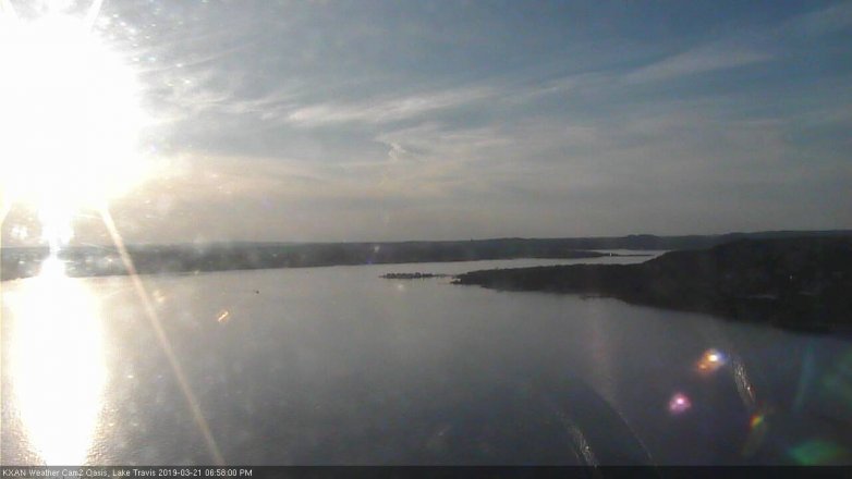 Lake Travis webcam, March 21, 2019 6:00 PM CT