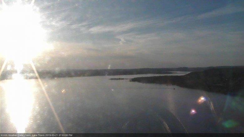 Lake Travis webcam, March 21, 2019 6:05 PM CT