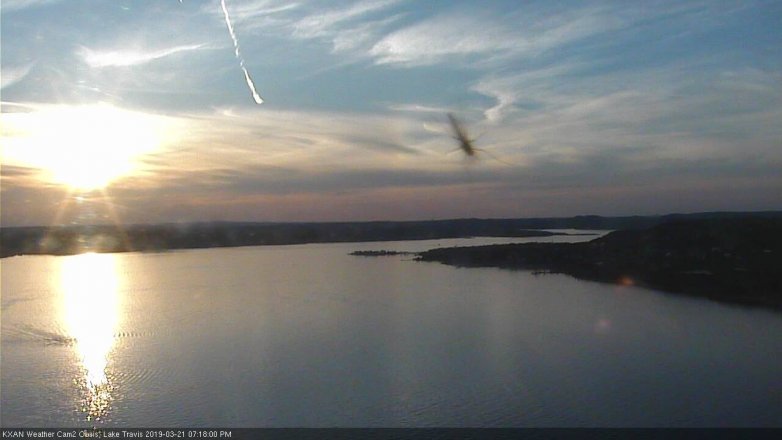 Lake Travis webcam, March 21, 2019 6:20 PM CT