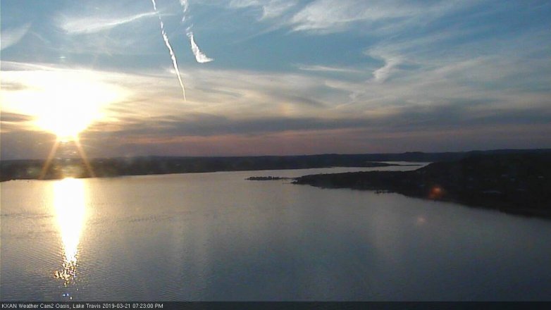 Lake Travis webcam, March 21, 2019 6:25 PM CT