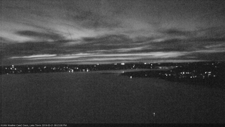 Lake Travis webcam, March 21, 2019 7:25 PM CT