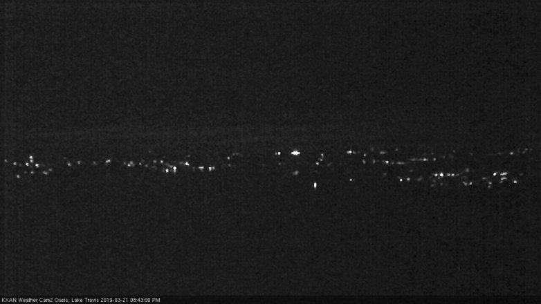 Lake Travis webcam, March 21, 2019 7:45 PM CT