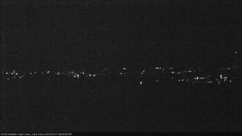 Lake Travis webcam, March 21, 2019 8:05 PM CT