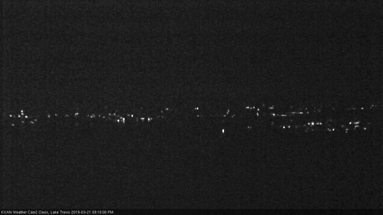 Lake Travis webcam, March 21, 2019 8:20 PM CT