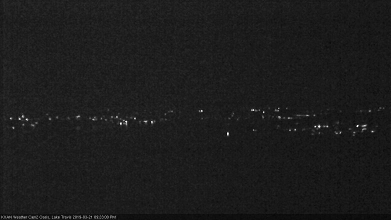 Lake Travis webcam, March 21, 2019 8:25 PM CT