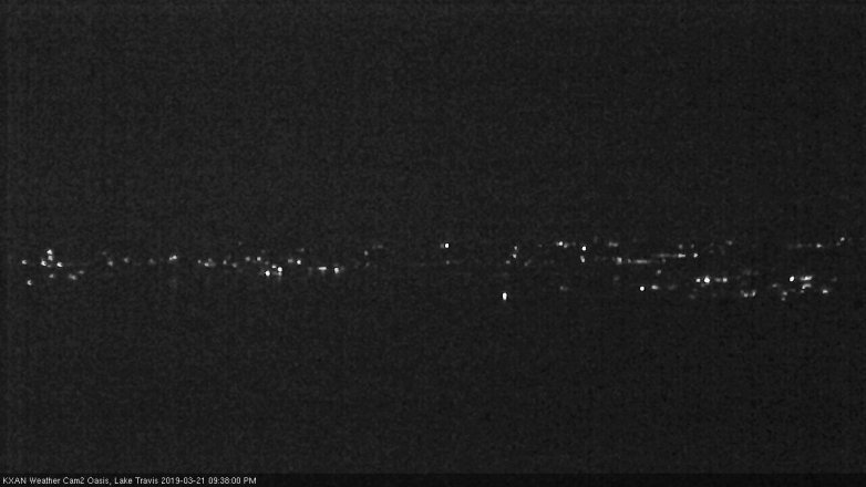 Lake Travis webcam, March 21, 2019 8:40 PM CT
