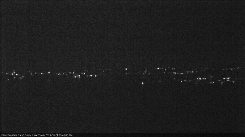 Lake Travis webcam, March 21, 2019 8:50 PM CT