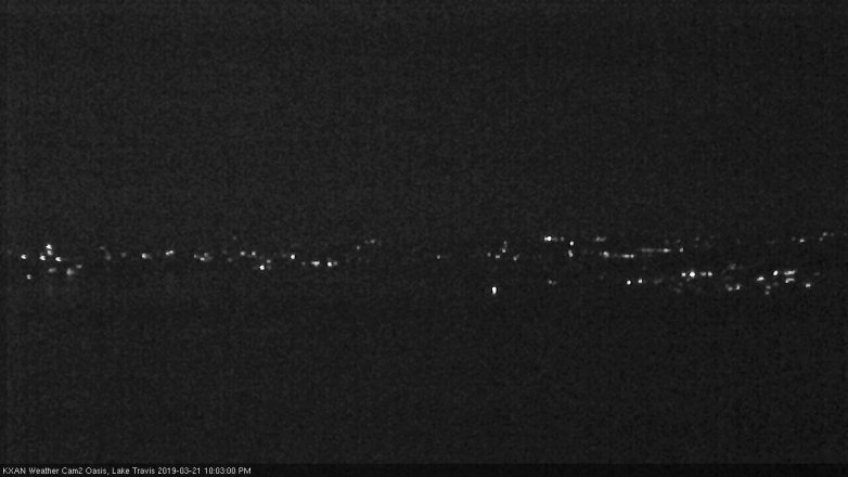 Lake Travis webcam, March 21, 2019 9:05 PM CT
