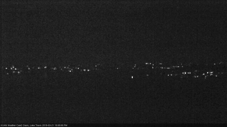 Lake Travis webcam, March 21, 2019 9:10 PM CT
