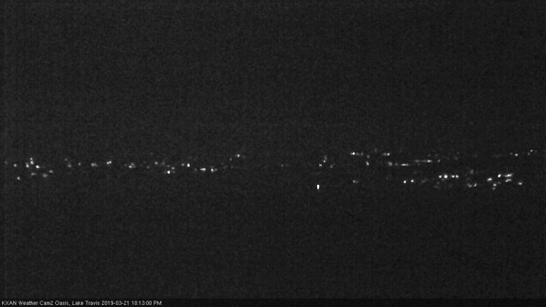 Lake Travis webcam, March 21, 2019 9:15 PM CT