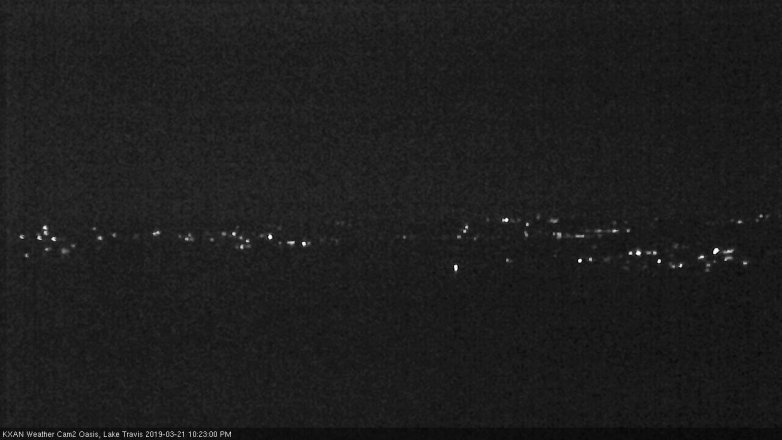 Lake Travis webcam, March 21, 2019 9:25 PM CT