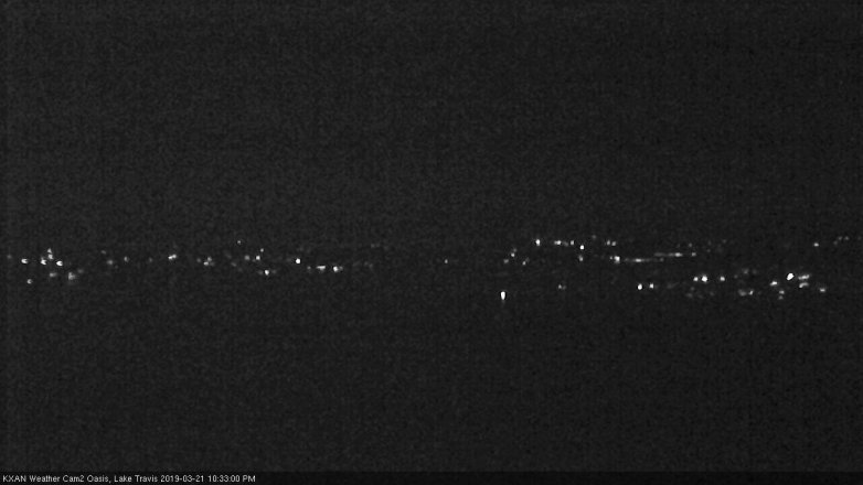 Lake Travis webcam, March 21, 2019 9:35 PM CT