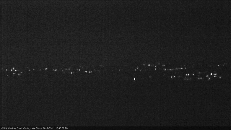 Lake Travis webcam, March 21, 2019 9:45 PM CT