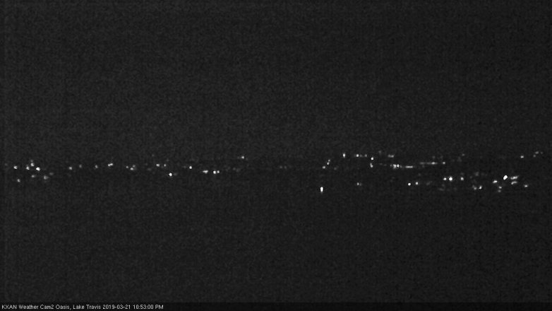 Lake Travis webcam, March 21, 2019 9:55 PM CT