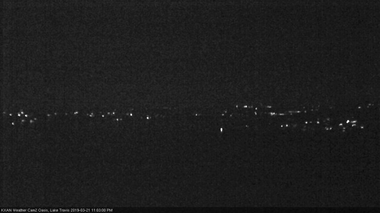 Lake Travis webcam, March 21, 2019 10:05 PM CT