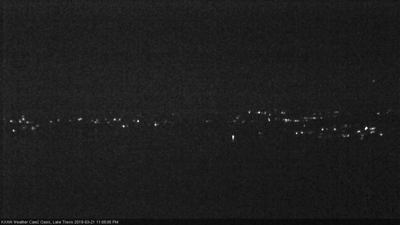 Lake Travis webcam, March 21, 2019 10:10 PM CT