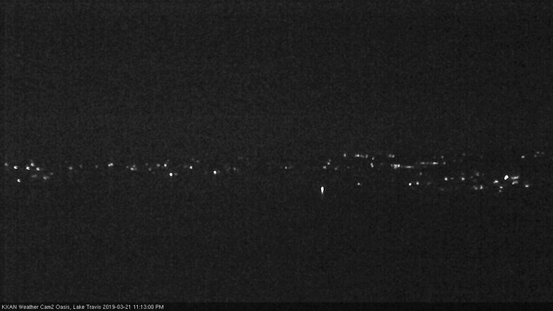 Lake Travis webcam, March 21, 2019 10:15 PM CT